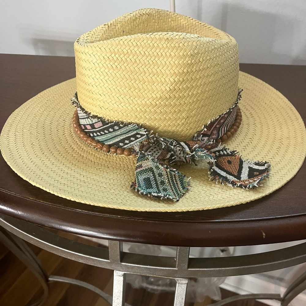 Wyeth Kassia Banded Beaded Rancher Hat OS